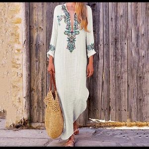 Awesome Boho traditional Vintage Print maxi dress